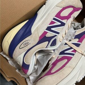 New Balance Beige and Purple Women's Sneakers